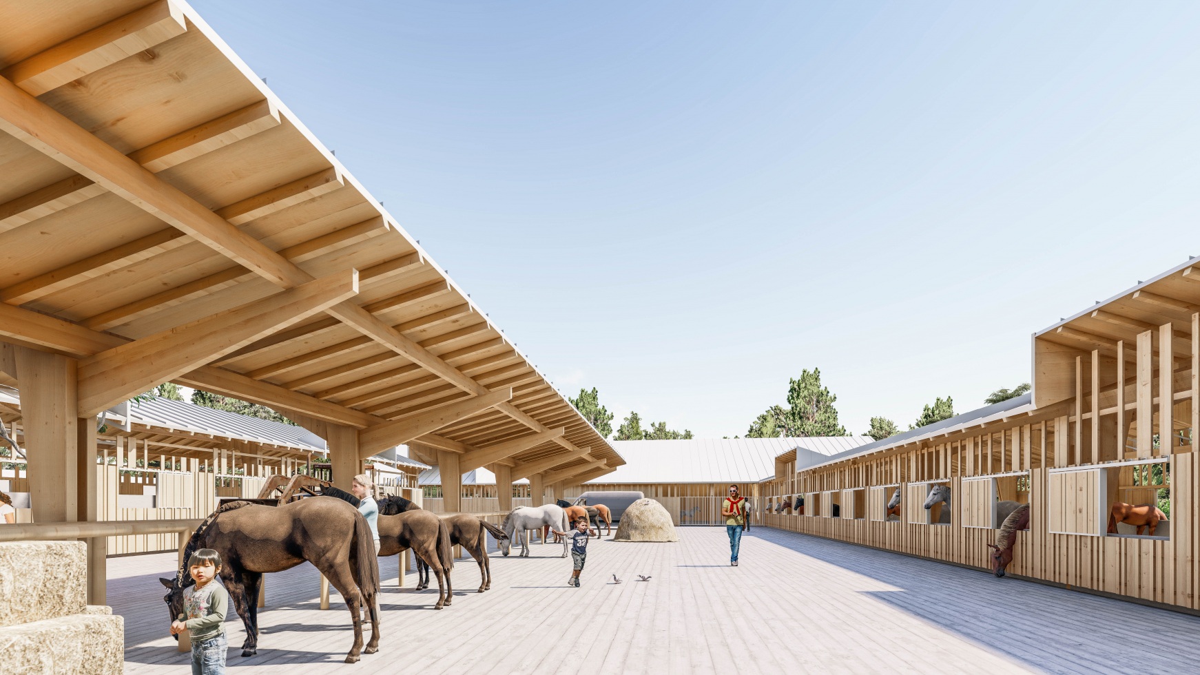 centre équestre Roger Salengro La Courneuve, 93 (2018) SWAN ARCHITECTES